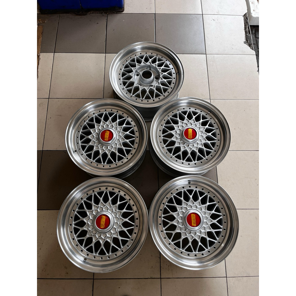 Velg BBS RS Ring 15. Made in Japan. Good Condition. Lebar 6.5. Et 25. 5x120