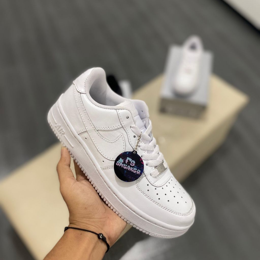 Sepatu pria wanita Af 1 full white/ all white 100% Baru