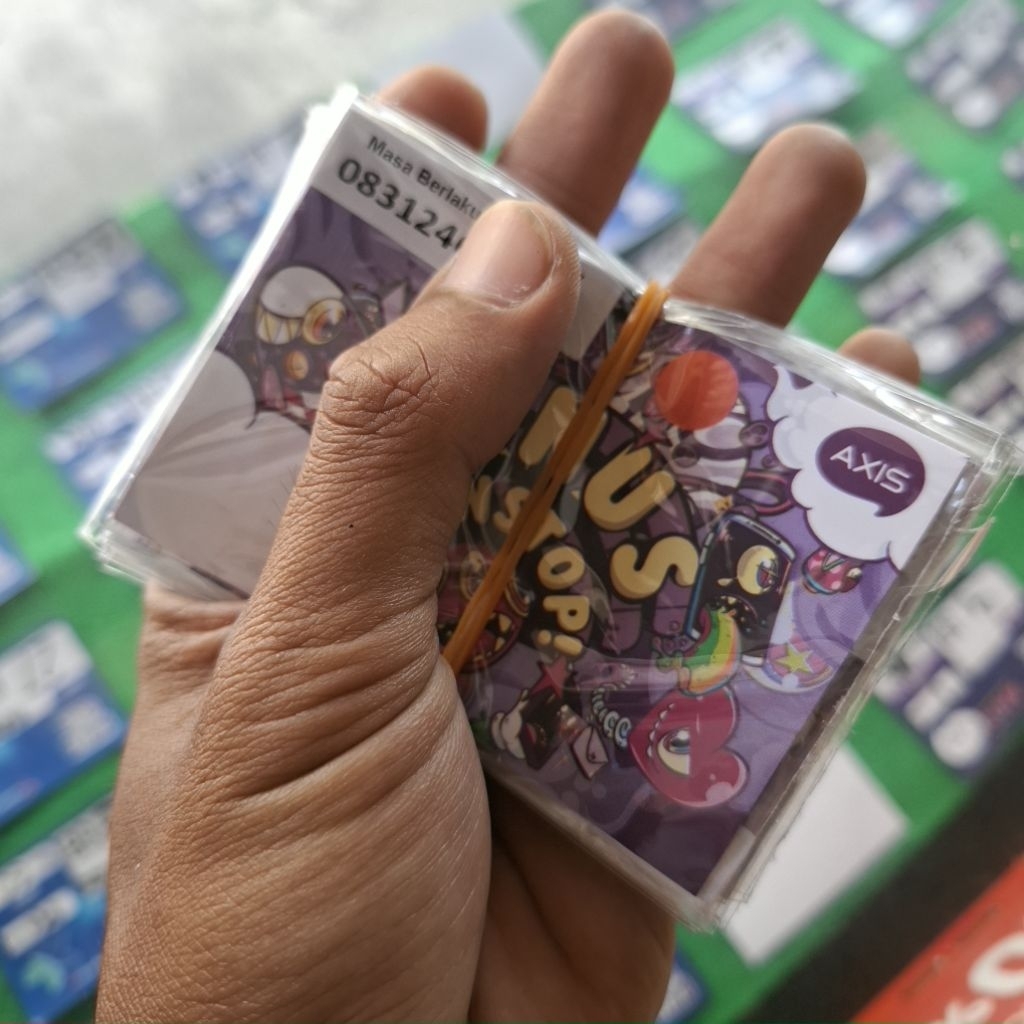 KARTU AXIS 3 GB SEGEL BELUM REGISTRASI