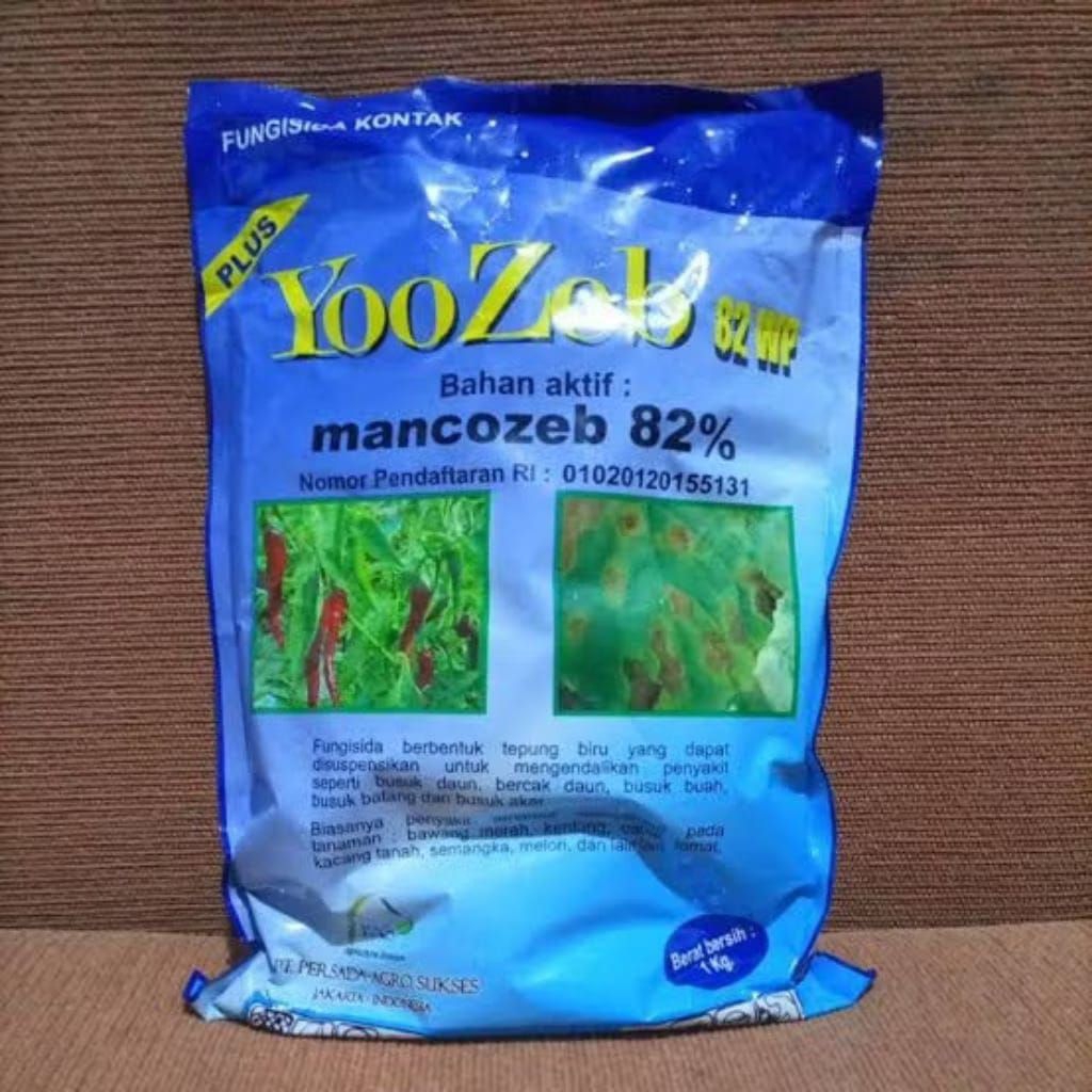 Fungisida Yoozeb 82wp mancozeb82% 1kg
