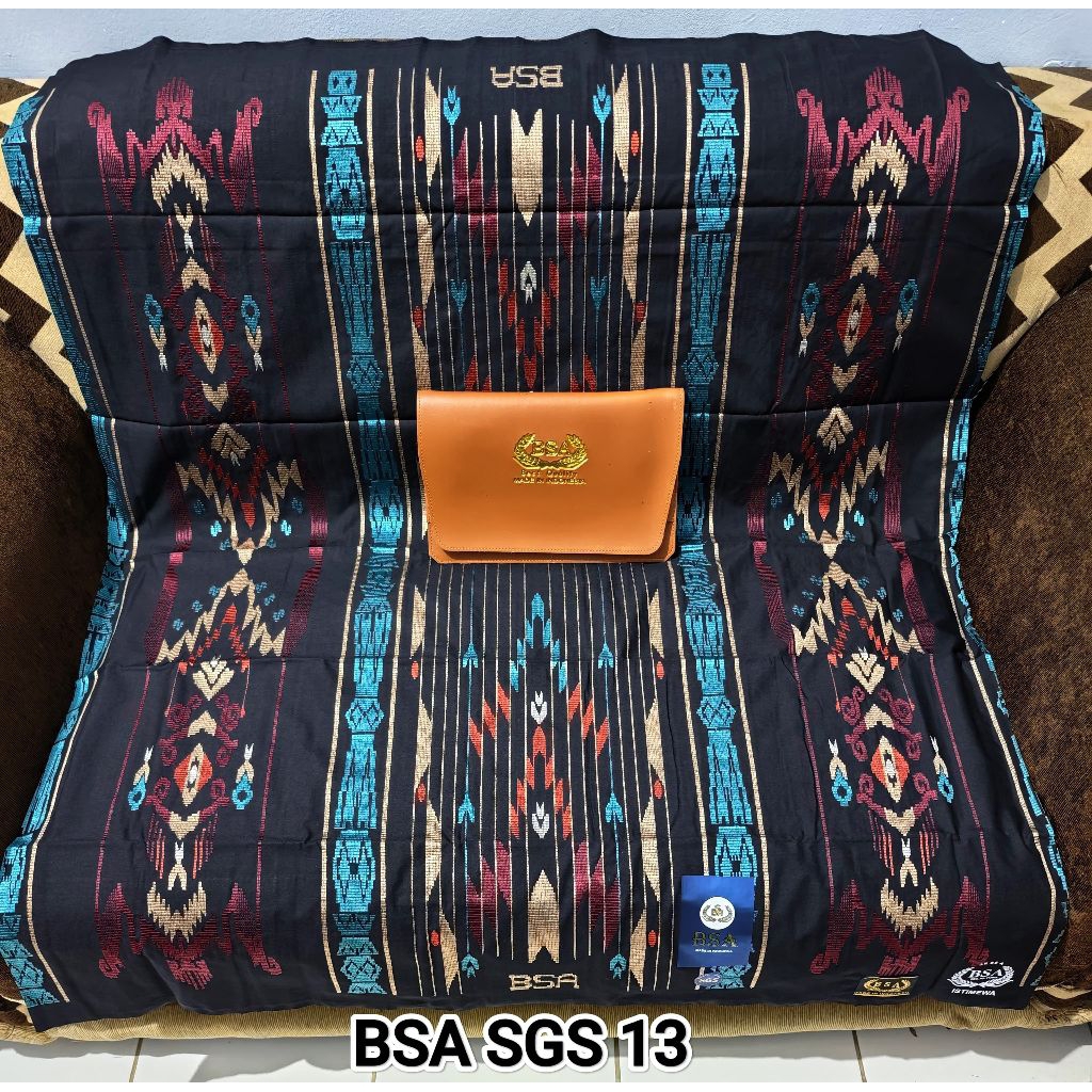 SARUNG BSA MOTIF SGS FULL SONGKET KATUN MESIN TERBARU ORIGINAL