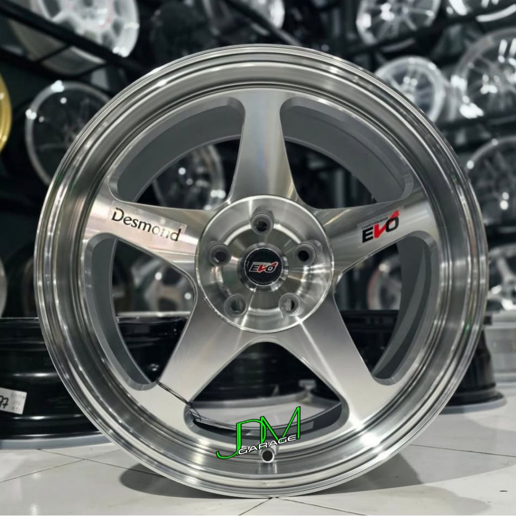 velg spoon evo YUSTA THAILAND r18 lebar 9,5 pcd 5x114,3 et 22 velg mobil ring 18 pnp mobil Innova re