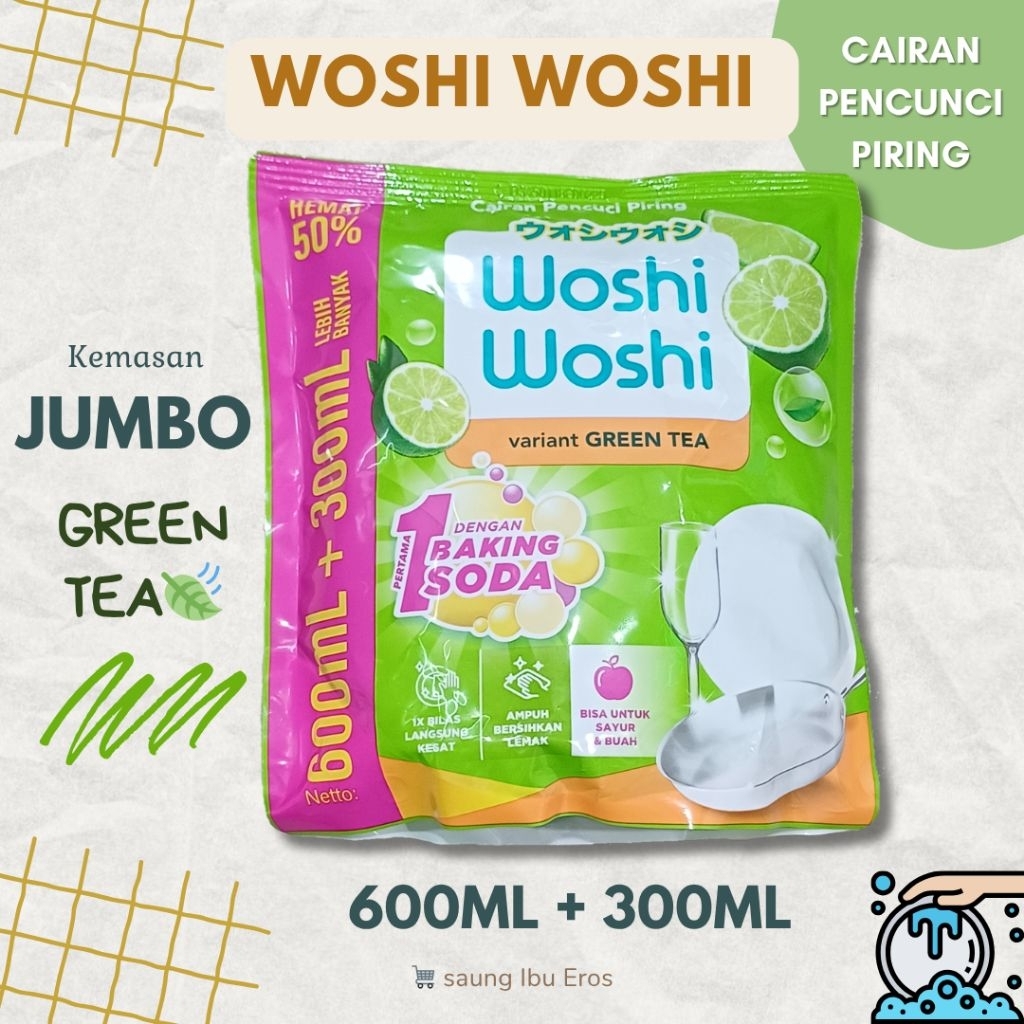 WOSHI WOSHI Sabun Cuci Piring Kemasan Jumbo