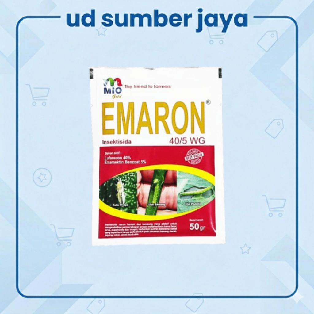 Insektisida Emaron 40/5 WG 50 Gram Emamektin Benzoat Lufenuron