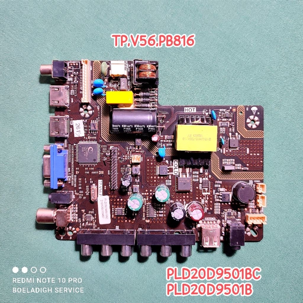 MB Mainboard TV LED Polytron PLD20D9501BC PLD20D9501B PLD20D9501 TP.V56.PB816