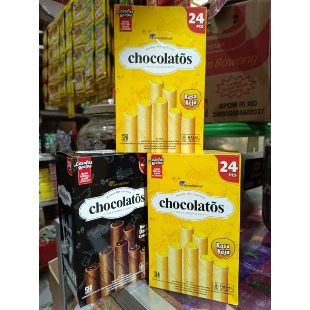 GERY CHOCOLATOS DARK COKLAT DAN KEJU KEMASAN BOX