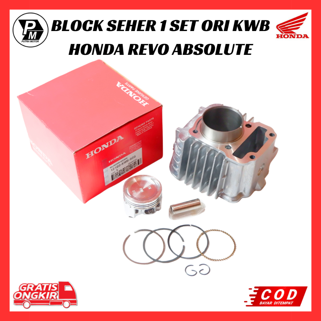 Block Seher Honda Revo Absolute / Revo Fit / Revo 110 / Blade 110 Old Lama / Blade 110 Repsol - KWB