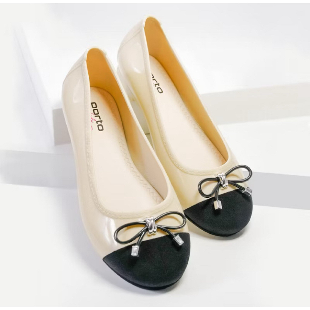 Sepatu Porto Wanita, Porto Flatshoes, Flatshoes Wanita, Flatshoes Wanita Balet Casual Pita Korea sep