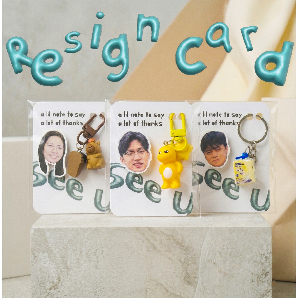 Souvenir Resign Unik Gantungan Kunci - Kado perpisahan - Resign Gift - Custom Gift