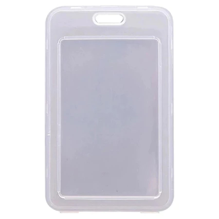 ID Card Holder Transparan Tebal Premium | Tempat Kartu Name Tag PVC Anti Air | Holder Kartu Panitia 