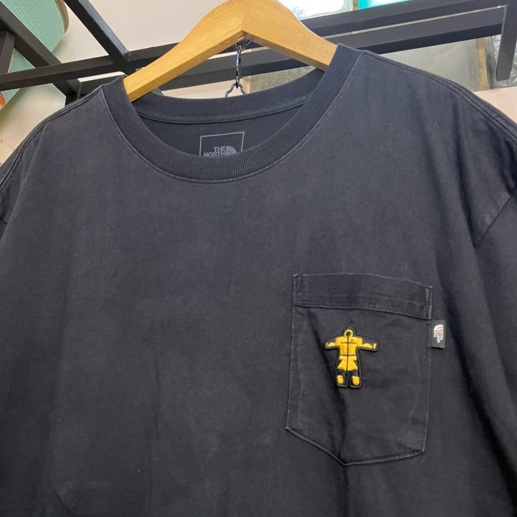 kaos katun second tnf nuptse original