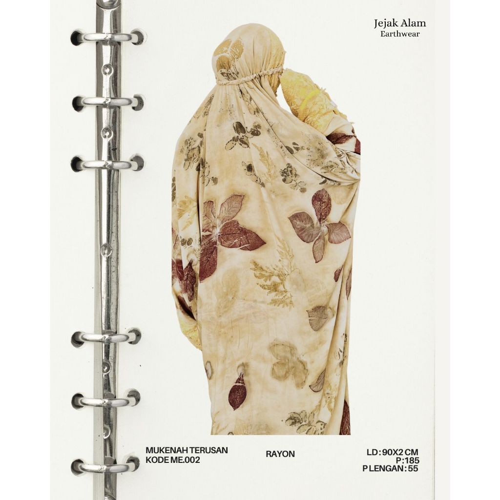 Mukenah Eksklusif Ecoprint by Jejak Alam Earthwear