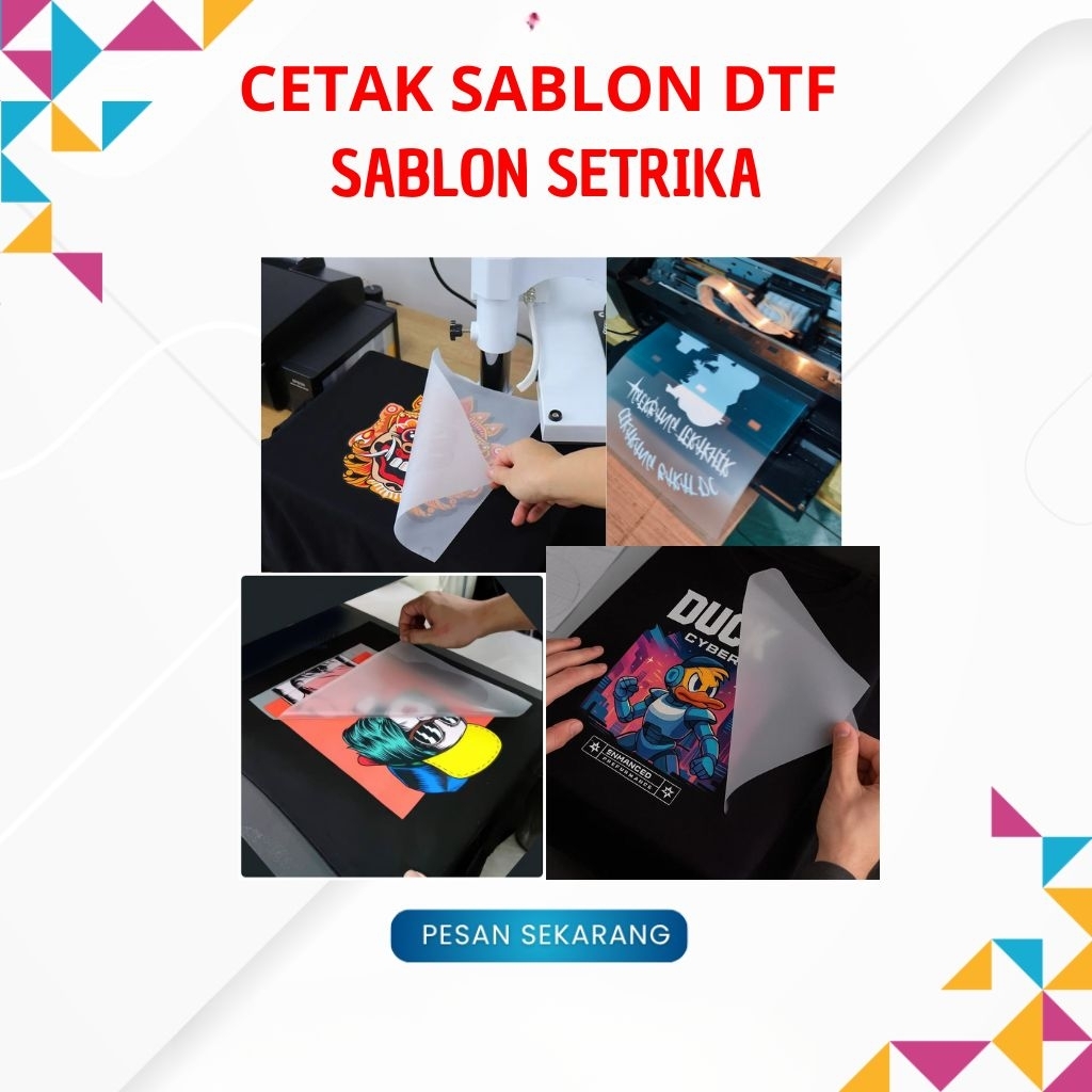 JASA CETAK SABLON DTF /SABLON SETRIKA