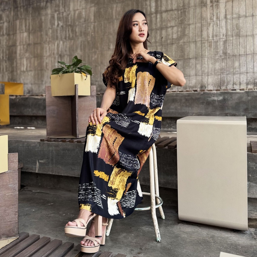 Daster Panjang Busui Semata Kaki Non Ruffle