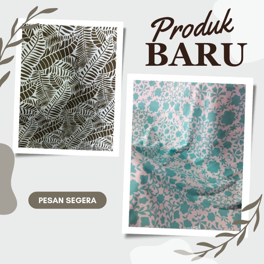 Kain Jersey Premium Tebal - Harga/0,5 m - Kain Spandek Jersey - Bahan Jersey Motif Premium - Bahan G