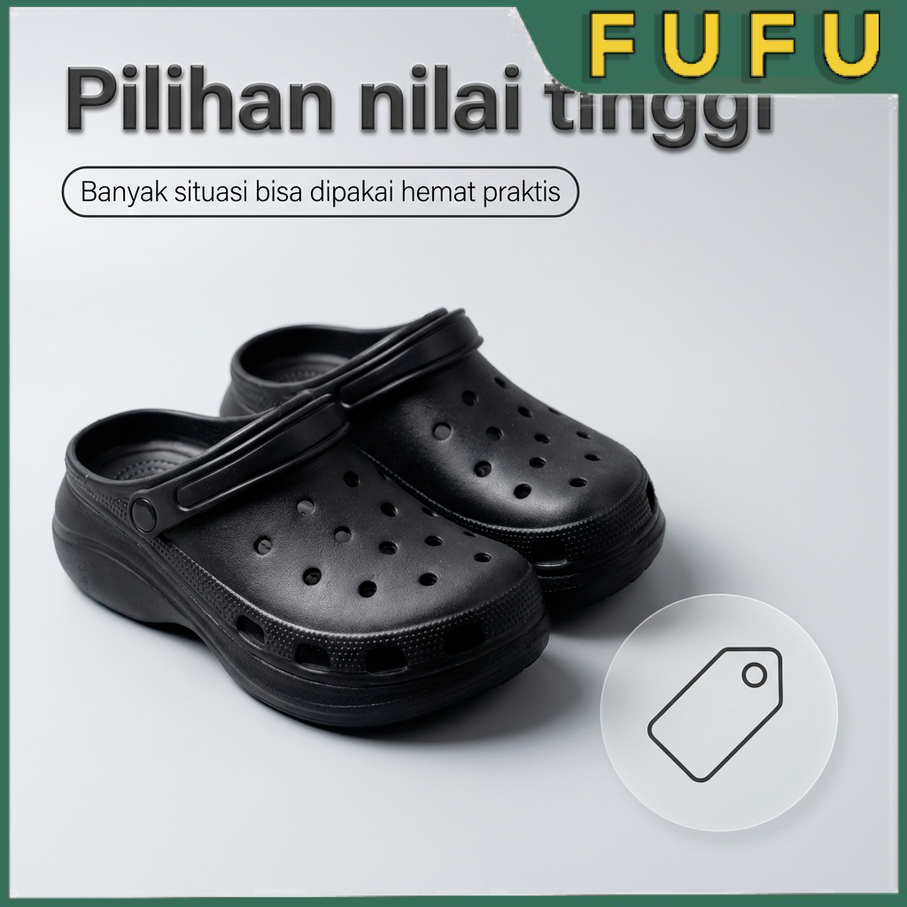 FUFU Sendal Slip On Wanita / Sandal Rumah / Slip Sandal Wanita/ Sandal Slop / Sandal Fashion Wanita 