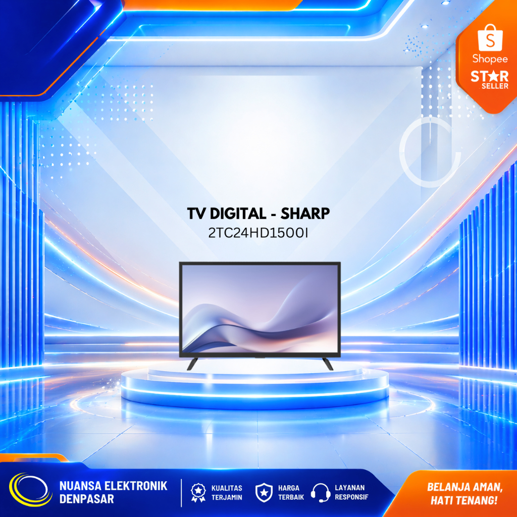 SHARP 24 inch HD READY LED TV 2T-C24HD1500I / TV 24 INCH SHARP / 2TC24HD1500I Digital TV - Nuansa El