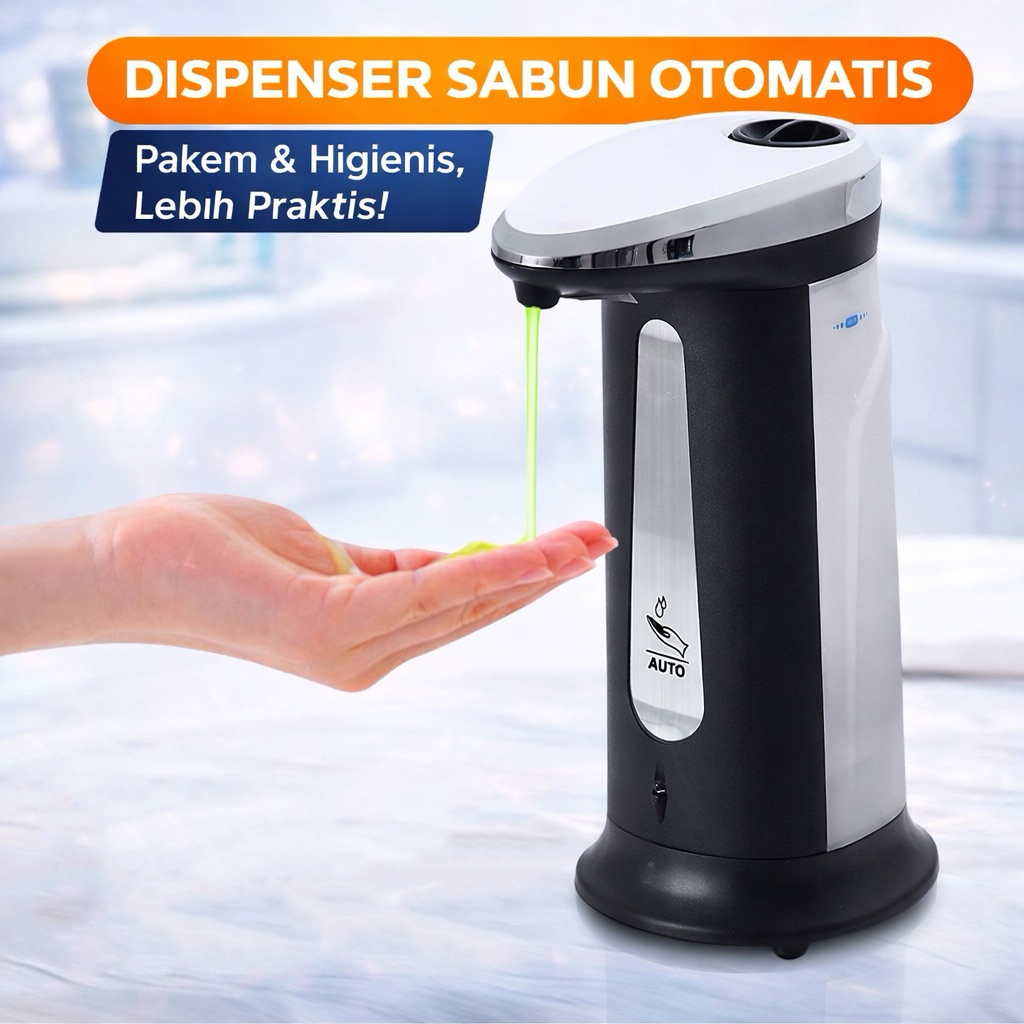 Finether Soap Magic Tabung Dispenser Sabun Otomatis 400ml