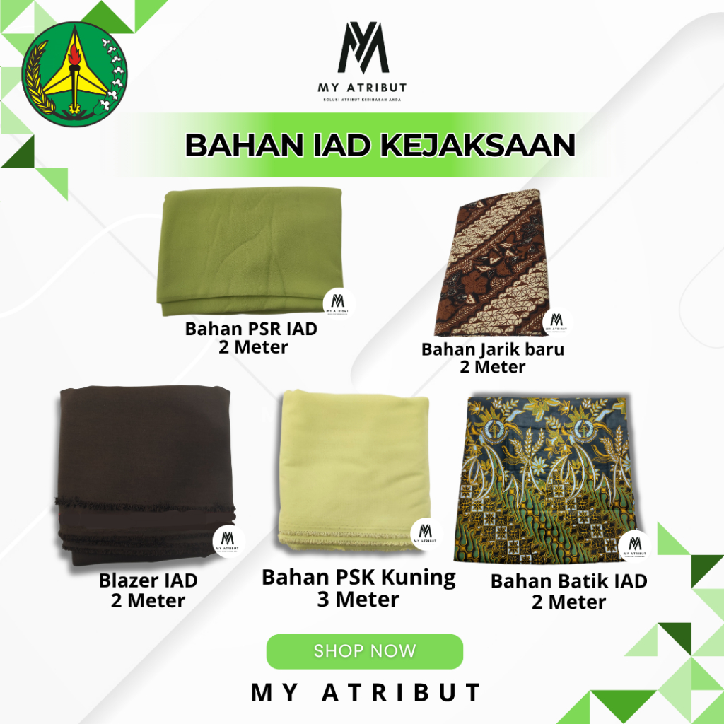 Bahan IAD Kejaksaan, Bahan Psk arisan kuning, psr kebaya, batik iad, blazer iad, jarik iad kejaksaan