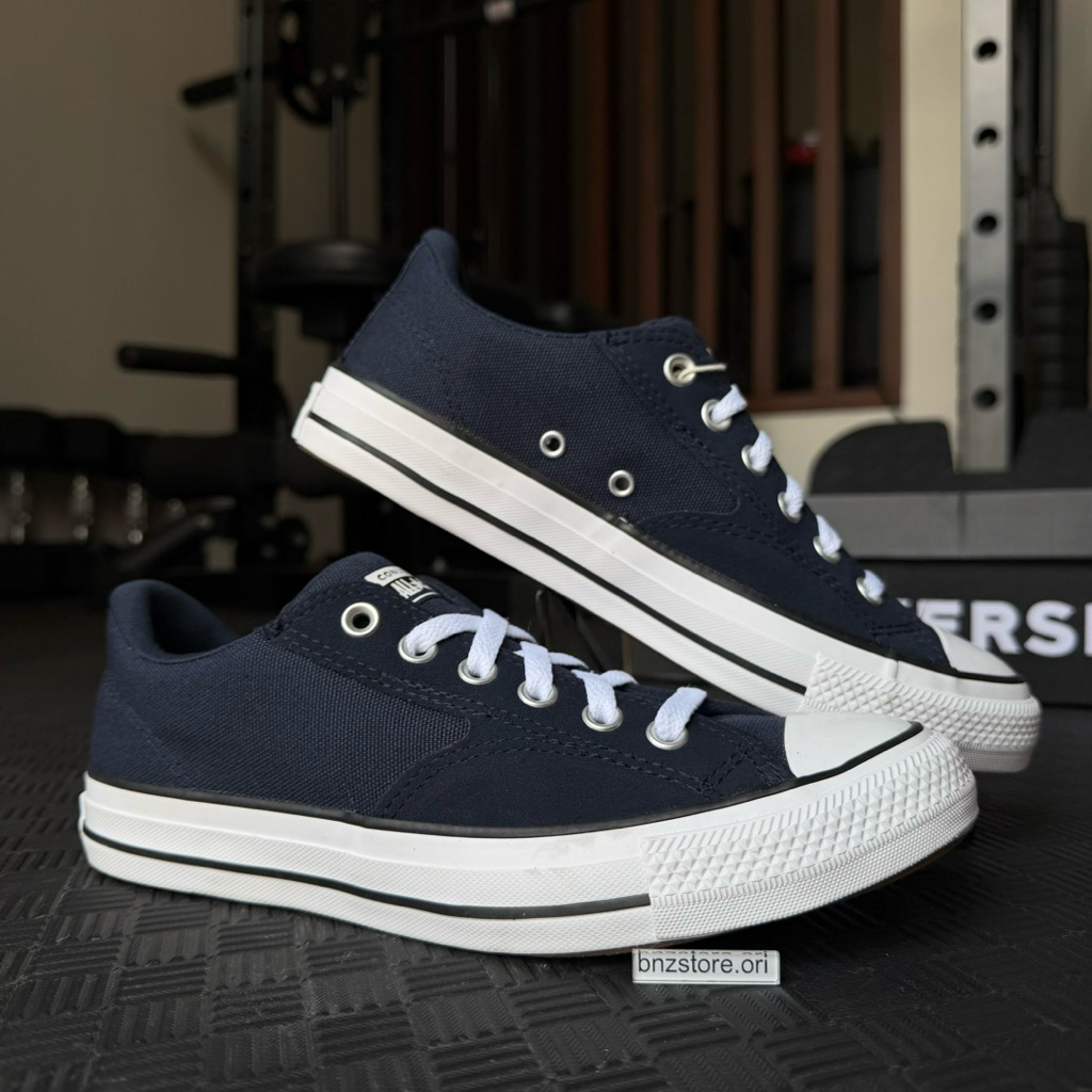 Sepatu Sneaker Pria Converse CTAS Malden Street Ox Obsidian Navy/White