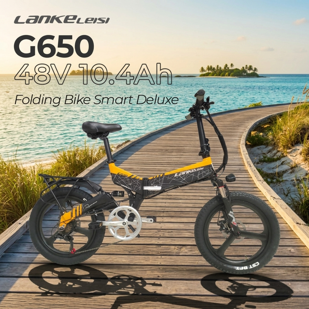 NEW Sepeda Elektrik Sepeda Listrik Lipat Smart Moped Folding E-Bike Smart Deluxe Version 48V