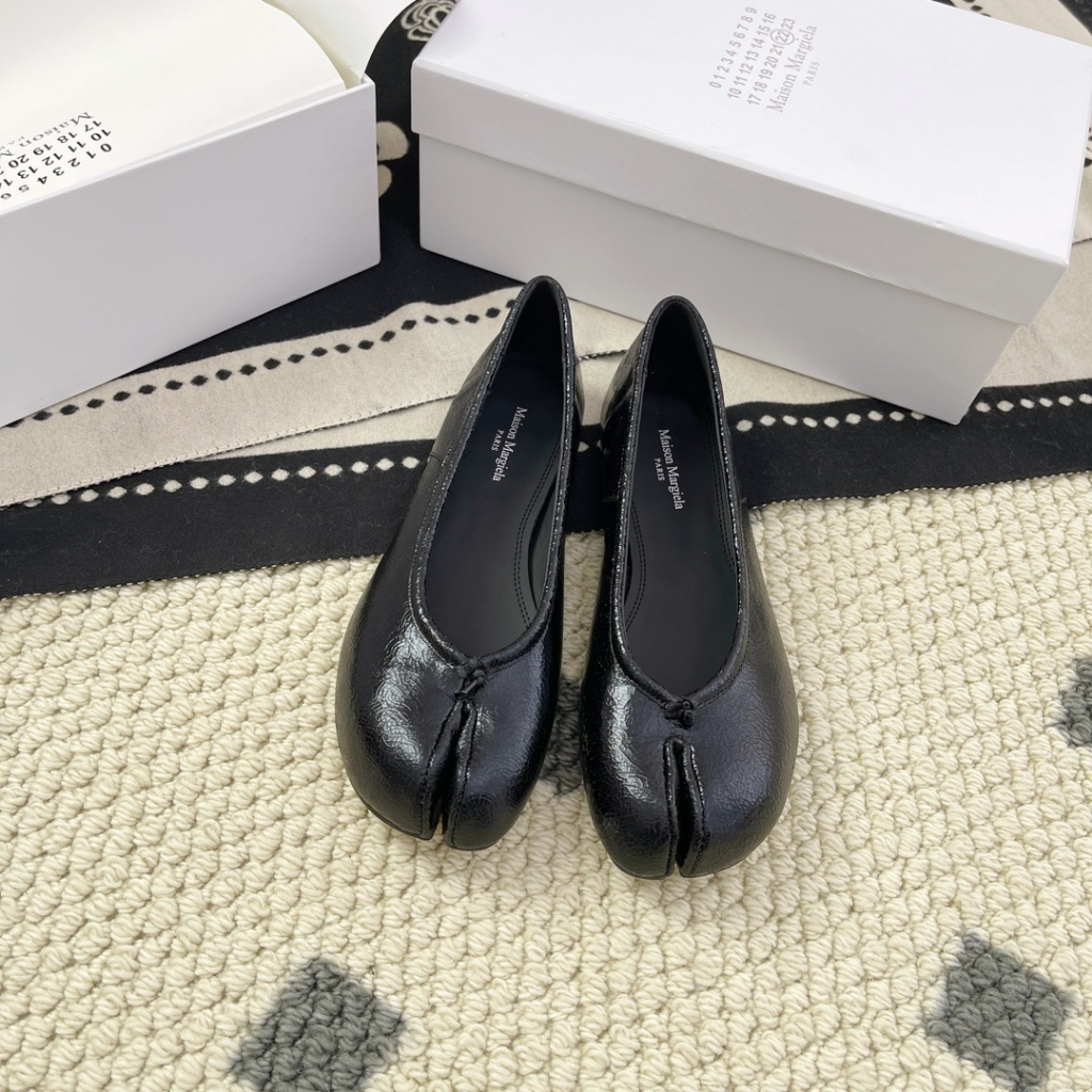 Sepatu baru ORI Martin Margiela, sepatu jari klasik, sepatu datar wanita MM6
