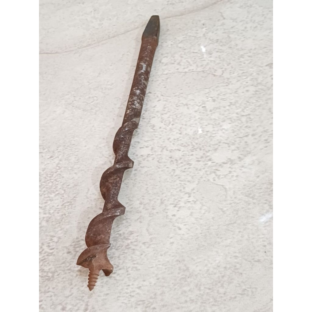 Mata bor kayu 1/2" Panjang 20cm & Mata bor kayu 3/4" Panjang 22cm