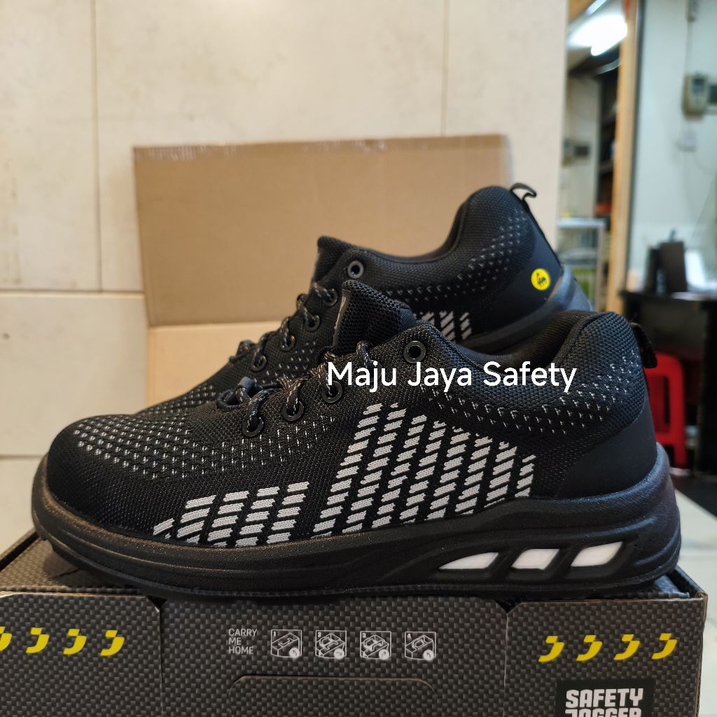 Sepatu Safety Jogger fitz hitam / Safety Shoes Jogger Fitz Original