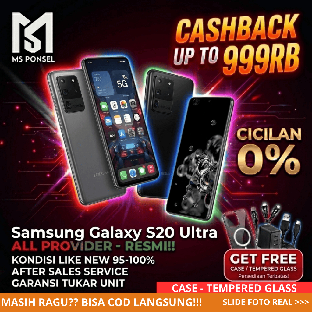 SEIN | Samsung Galaxy S20 Ultra  12/128GB Resmi Second Fullset Original