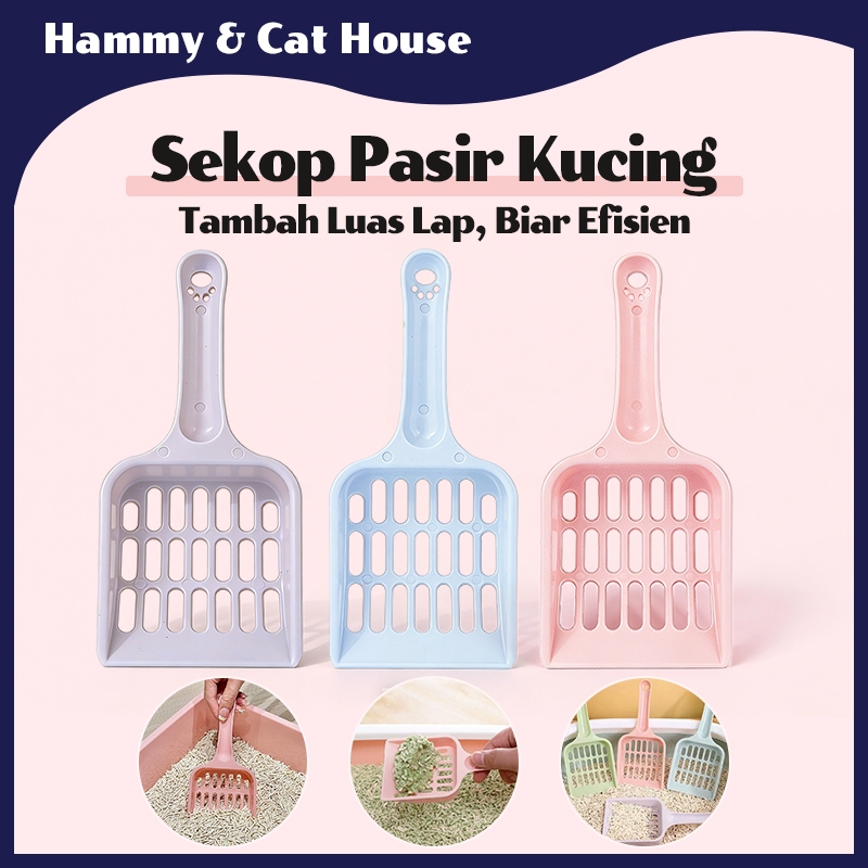 Sekop Pasir Kucing Sendok Sekop Kotoran Kucing Bak Pasir Kucing Pasir Kucing