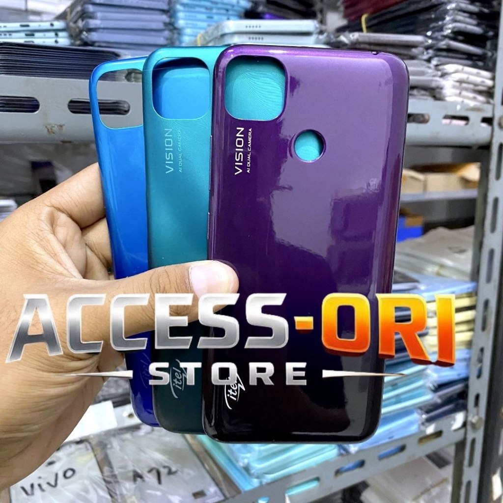 Backdoor Housing HP Itel Vision 1 L6005 Bekdor Tutup Belakang Kesing + Tombol