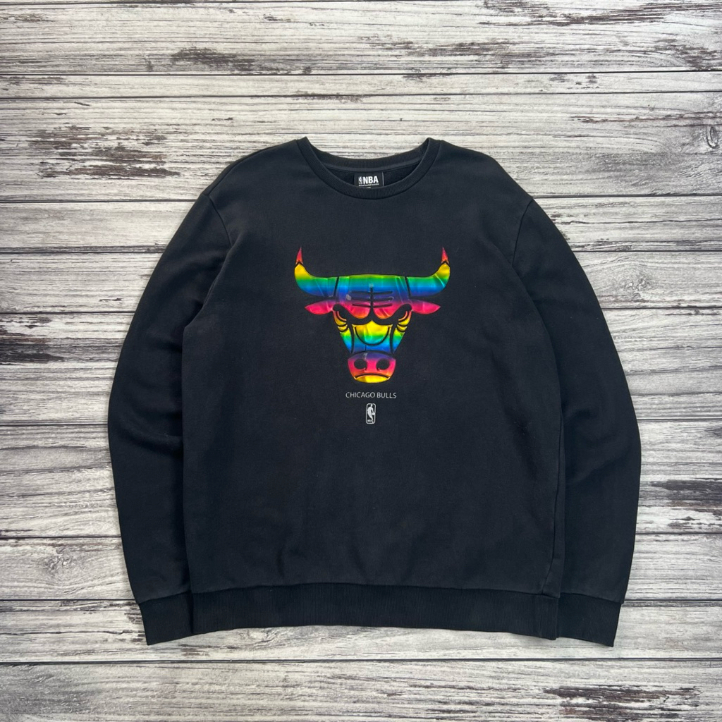 SWEATSHIRT CHICAGO BULLS RAINBOW
