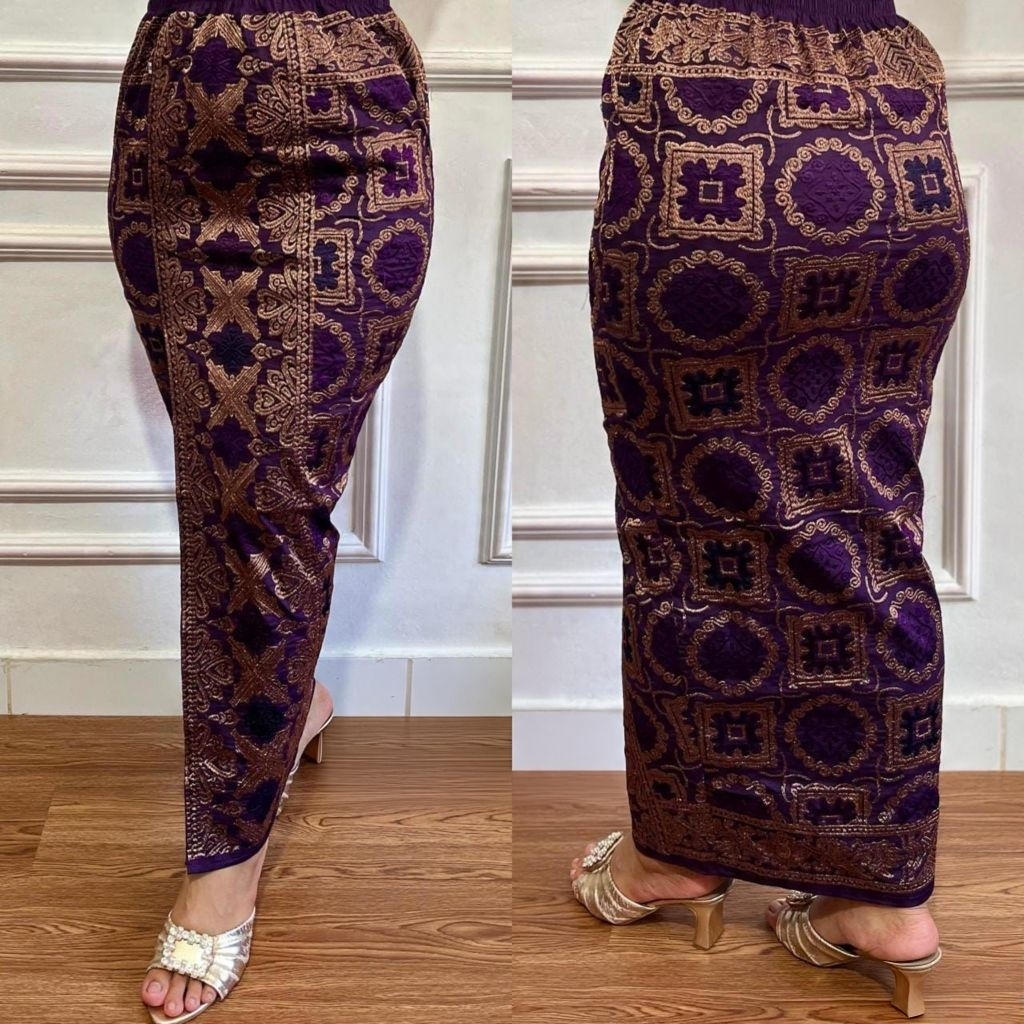 Kamen Jadi Lasem Bordir etnik Bali unique  tumpal setelan kebaya wanita ukuran M L XL XXL jumbo