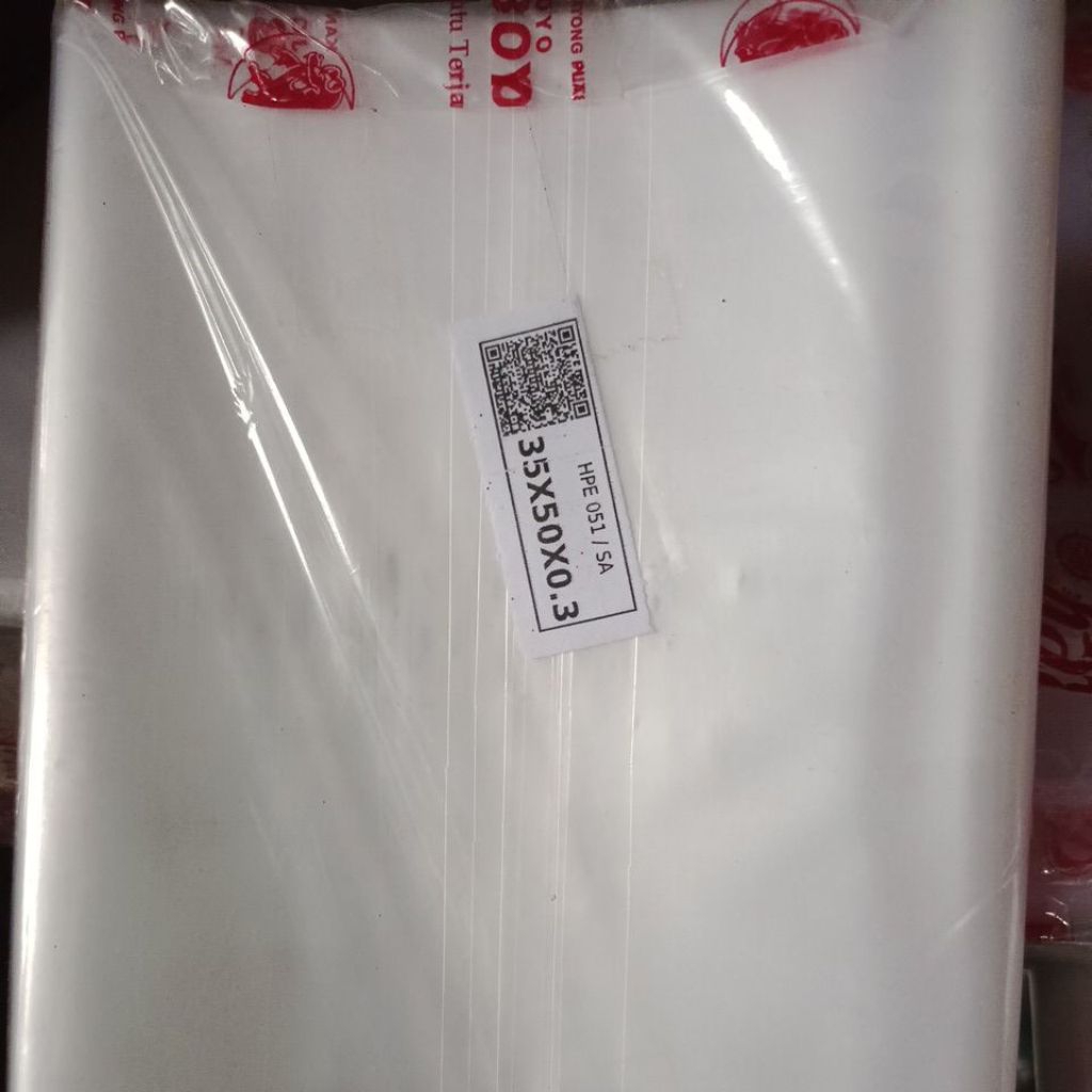 kantong plastik PP 03 Bening/Plastik PP tebal 03 Bening