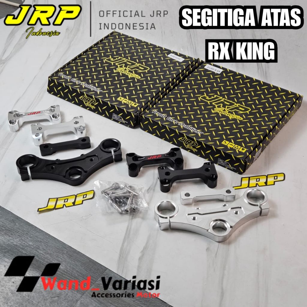 Segitiga RX KING JRP CNC Segitiga Stang Motor RX-KING Triple Clamp Atas Plus Set Breket