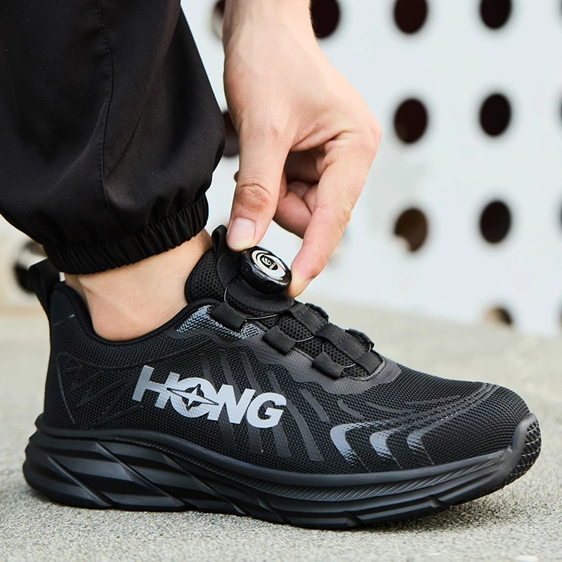 Safety Shoes Pria Tali Putar Ujung Besi Kerja Proyek 60
