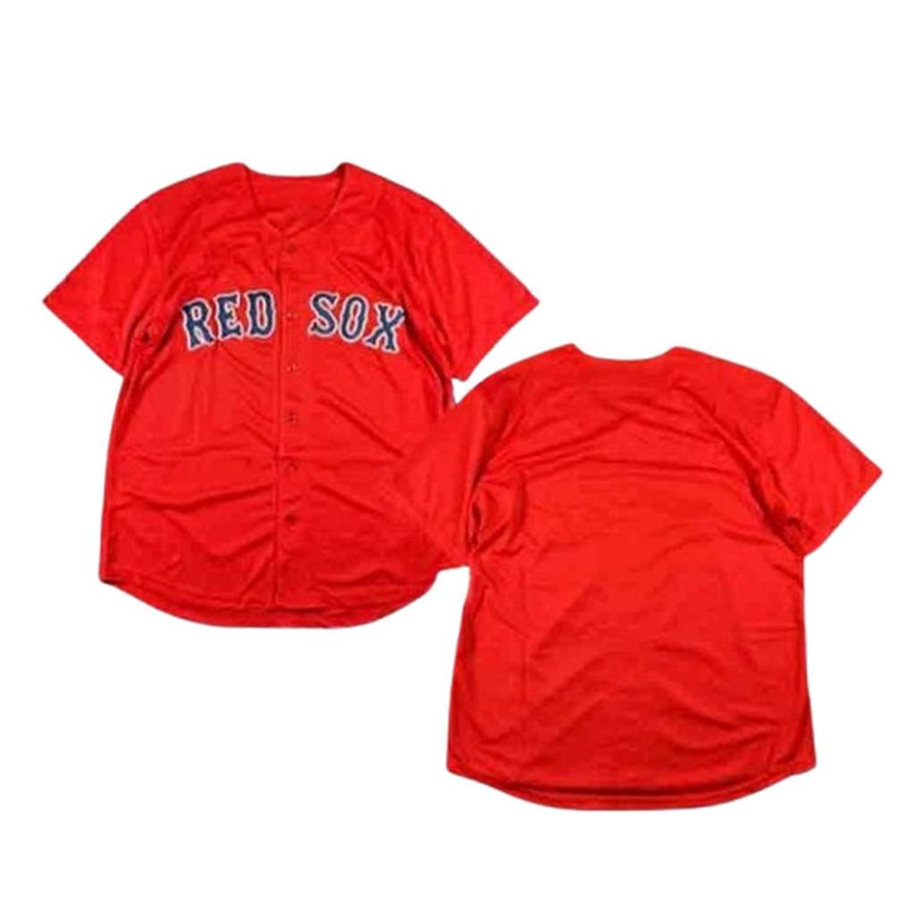 Baju Jersey Baseball Boston Red Sox Merah Red Import Quality
