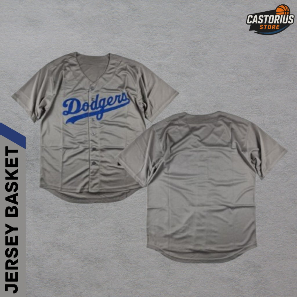 Baju Jersey Baseball Los Angeles Dodgers Abu Abu