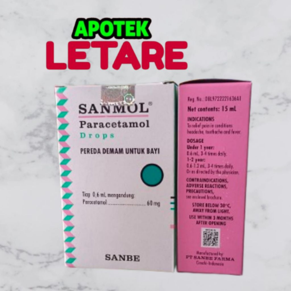 Sanmol Drops Pereda Demam Untuk Bayi