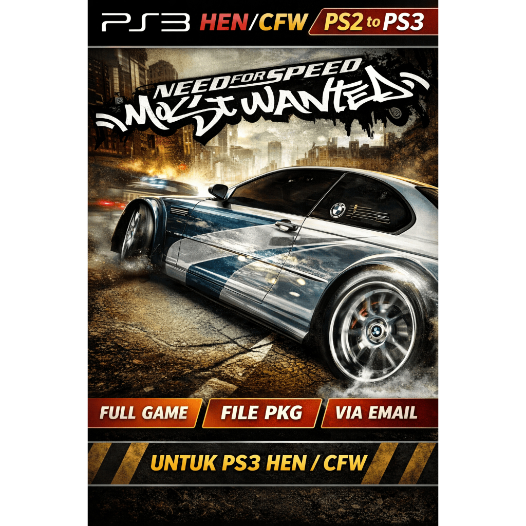 NEED FOR SPEED MOST WANTED (PS2) PS3 HEN / CFW – VIA EMAIL