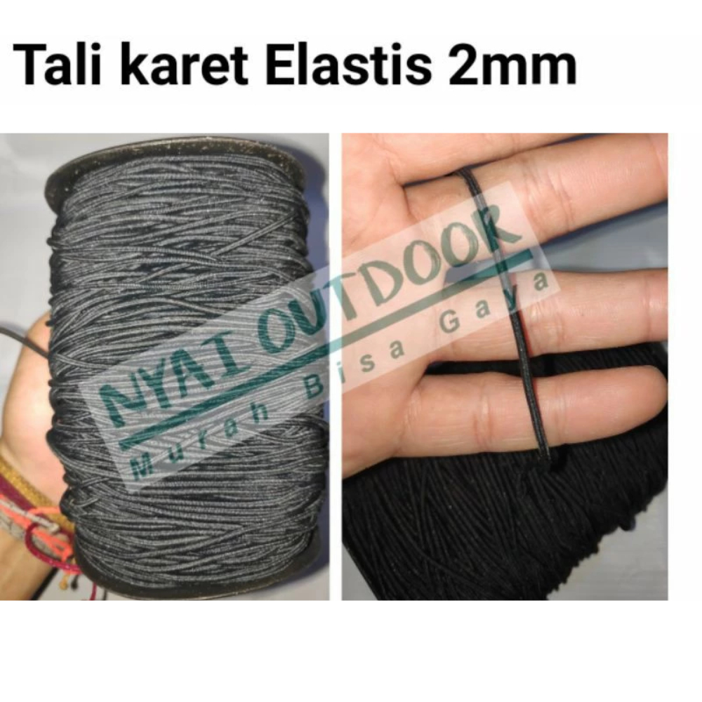 tali karet elastis 2mm tali gelang tasbih
