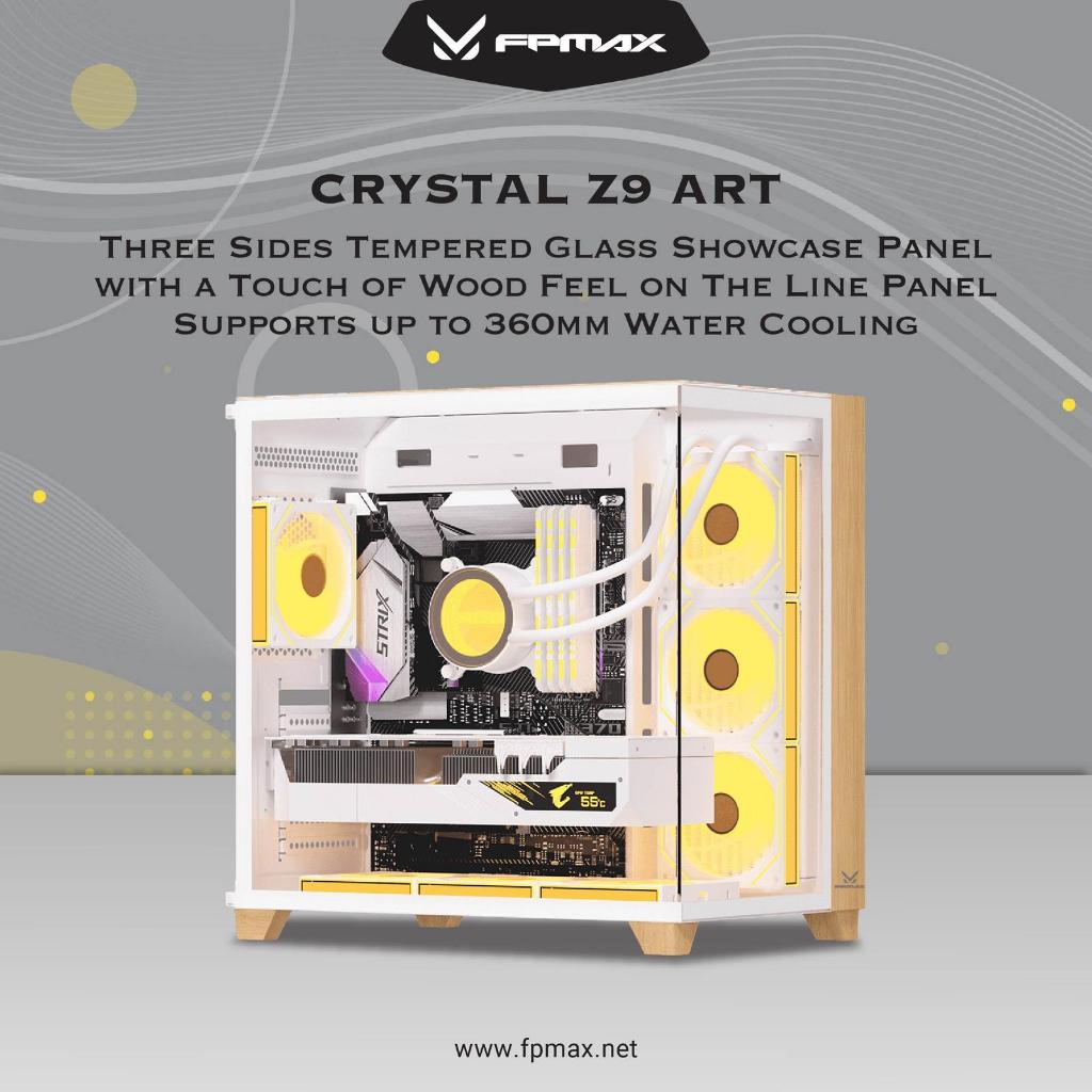 Casing FPMAX Crystal Z9 ART M-ATX ABS Wood