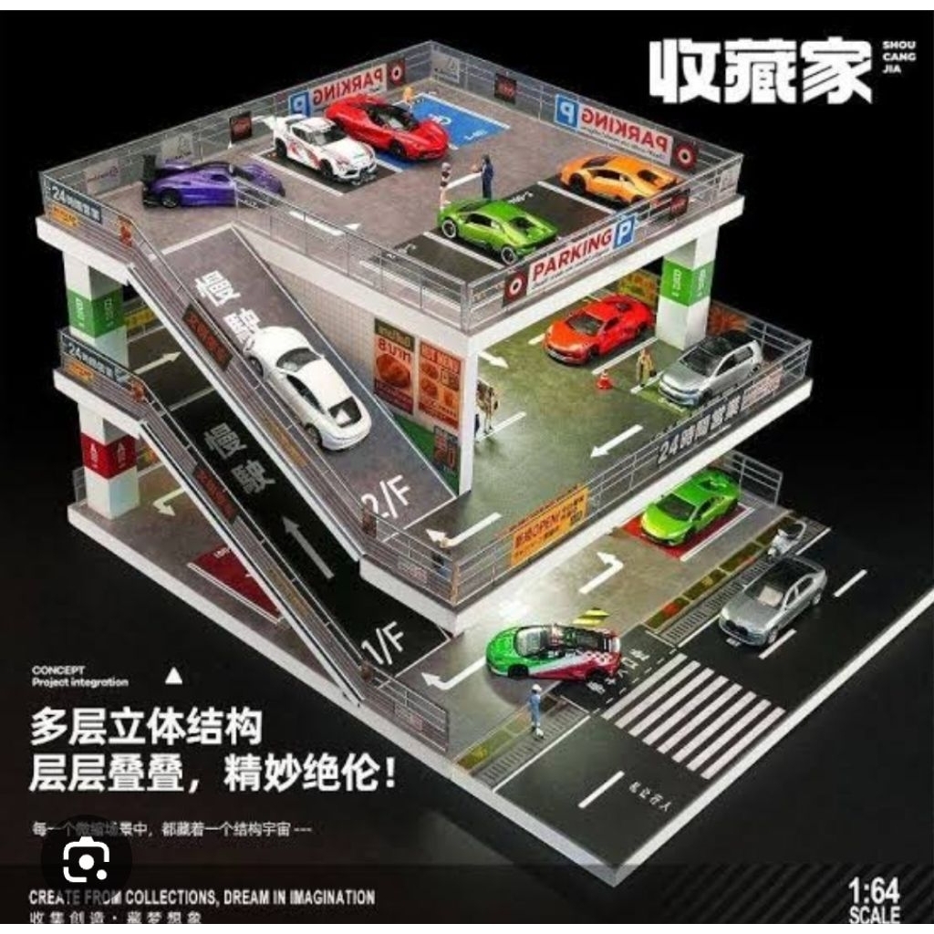 Shou Cang Jia Diorama 1/64 Japanese Style Ramp Parking