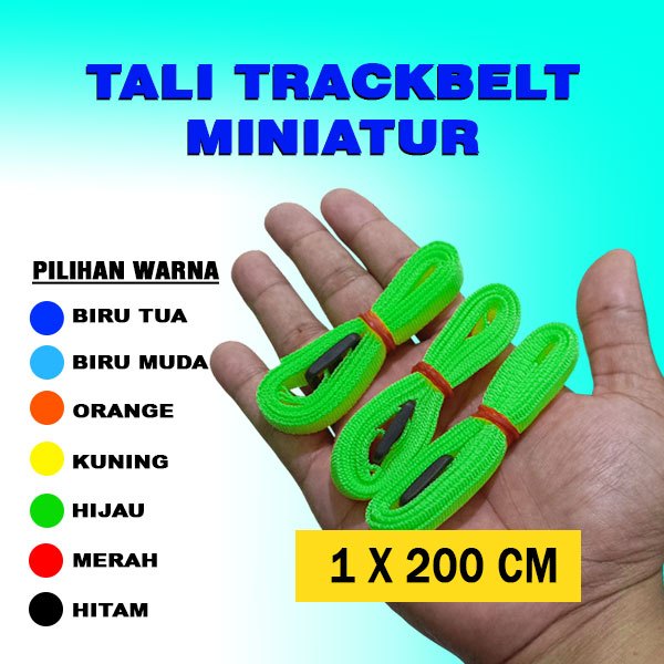 Trackbelt Miniatur 1cm x 200cm WARNA RANDOM Tali Trackbelt Miniatur Tali Sound System Trekbelt Minia