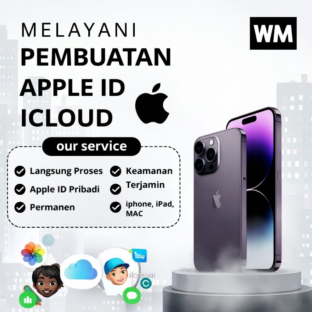 JASA PEMBUATAN PEMBUATAN ID APPLE ID / ICLOUD