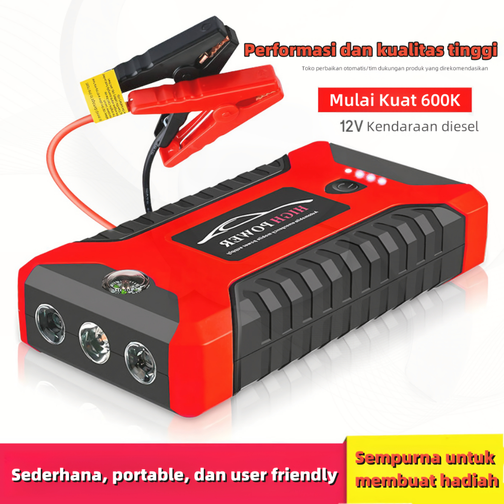 Jump Starter Aki Mobil Motor Power Bank 99800mah Jumper Aki Portable Jumper Aki Mobil Motor -Aura Mo