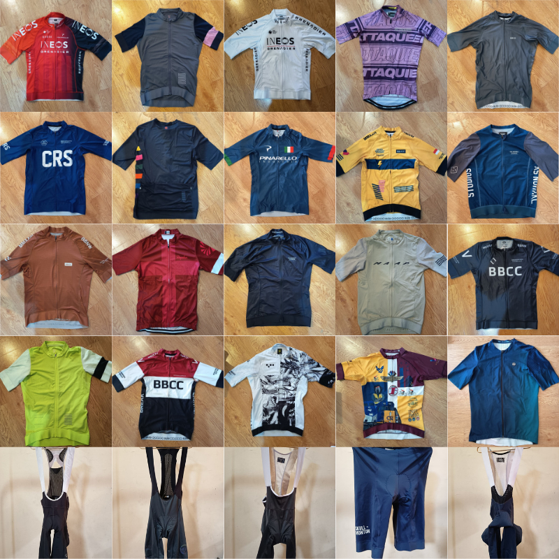 Preloved Cycling Jersey & Bib Shorts (Attaquer, BBCC, CRS, Monton, dll)