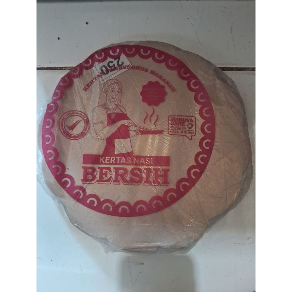 Kertas Nasi Bunga / Kertas Nasi Piring Rotan. Isi 250 Lembar