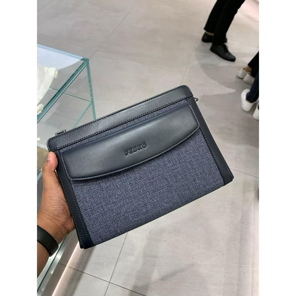 Tas pria clutch pedro original