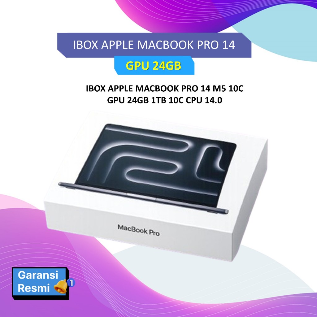 IBOX APPLE MACBOOK PRO 14 M5 10C GPU 24GB 1TB 10C CPU 14.0
